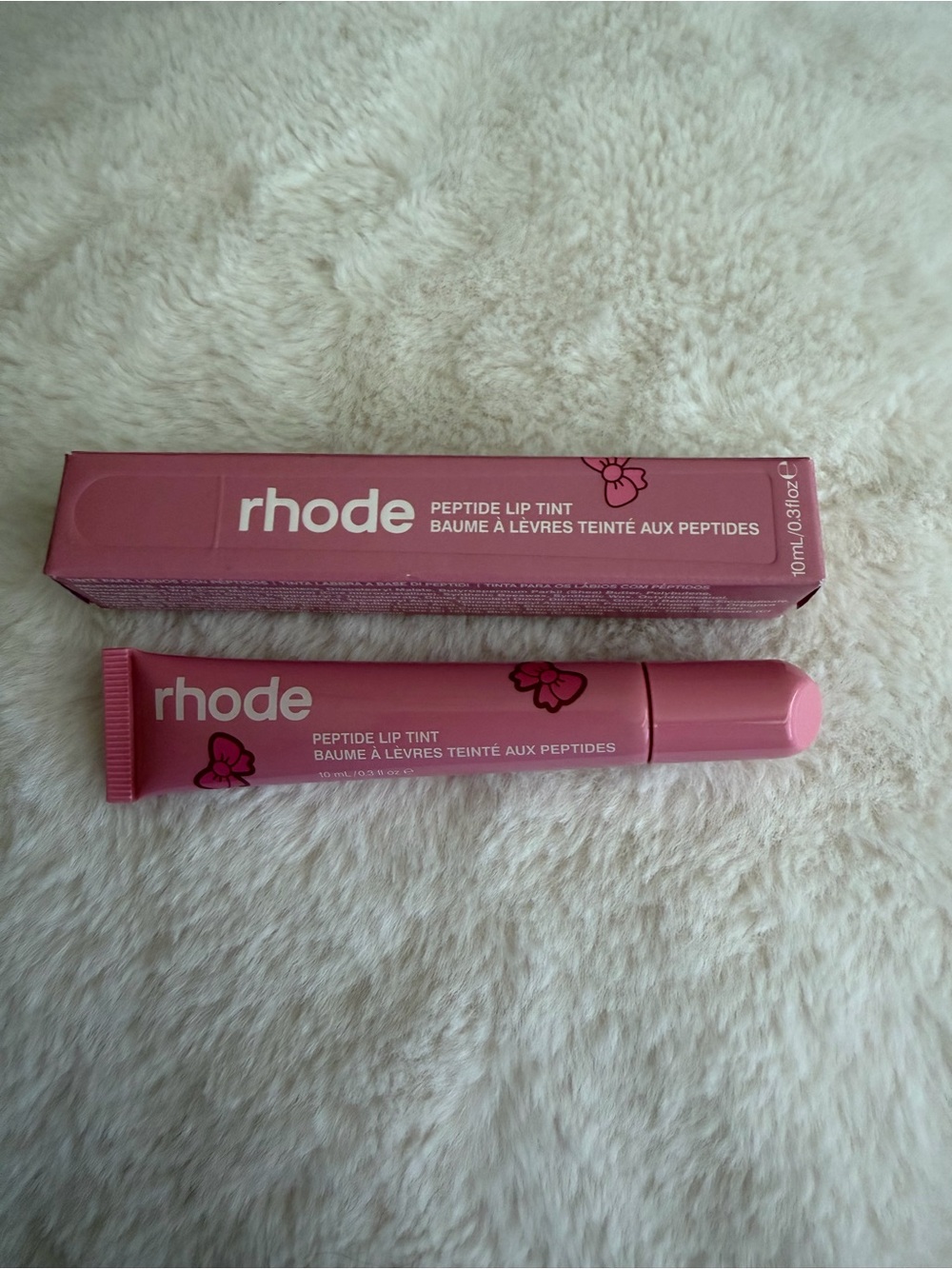 RHODE Peptide Lip Tint - Rose Pink Tube & Box